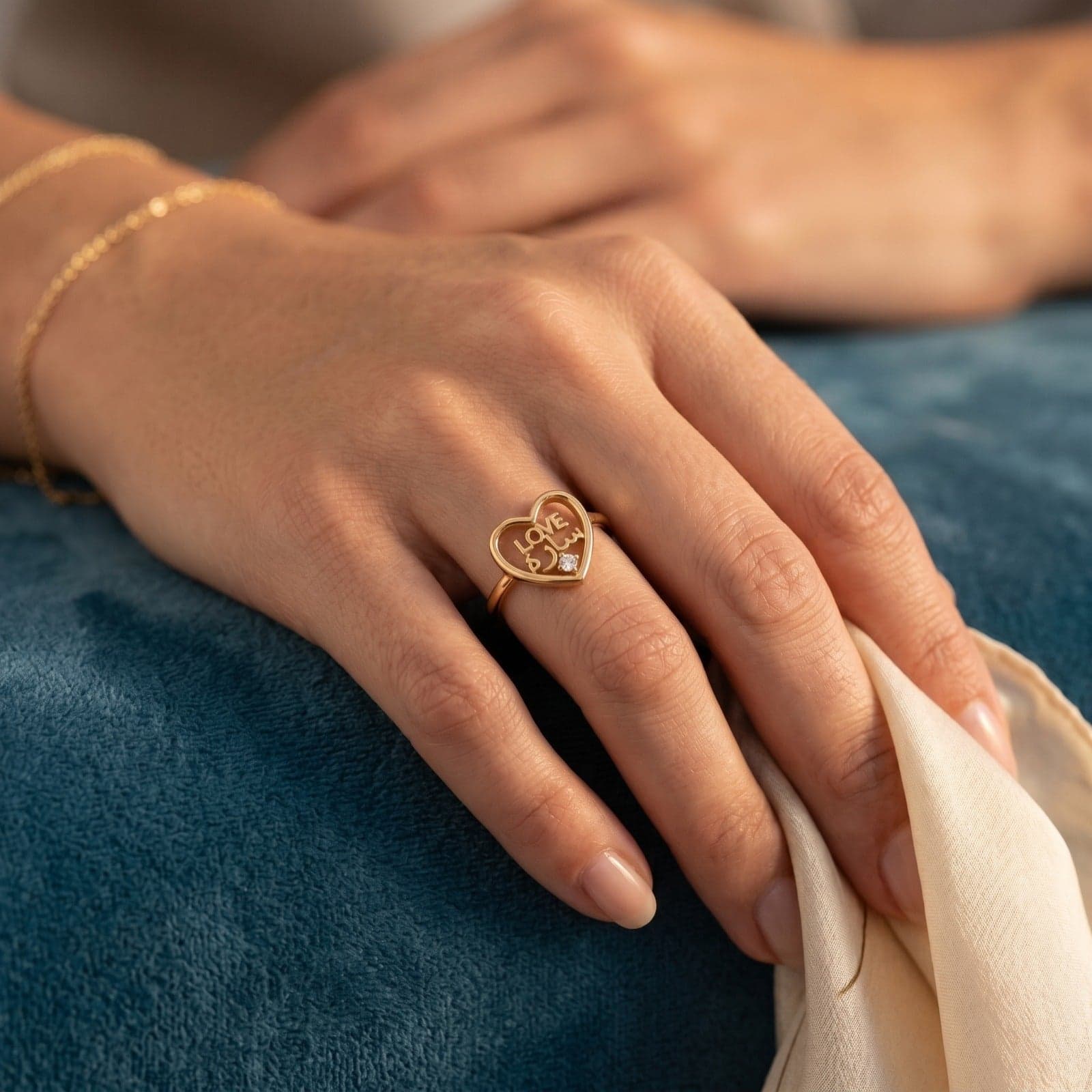 Custom Love Name Ring