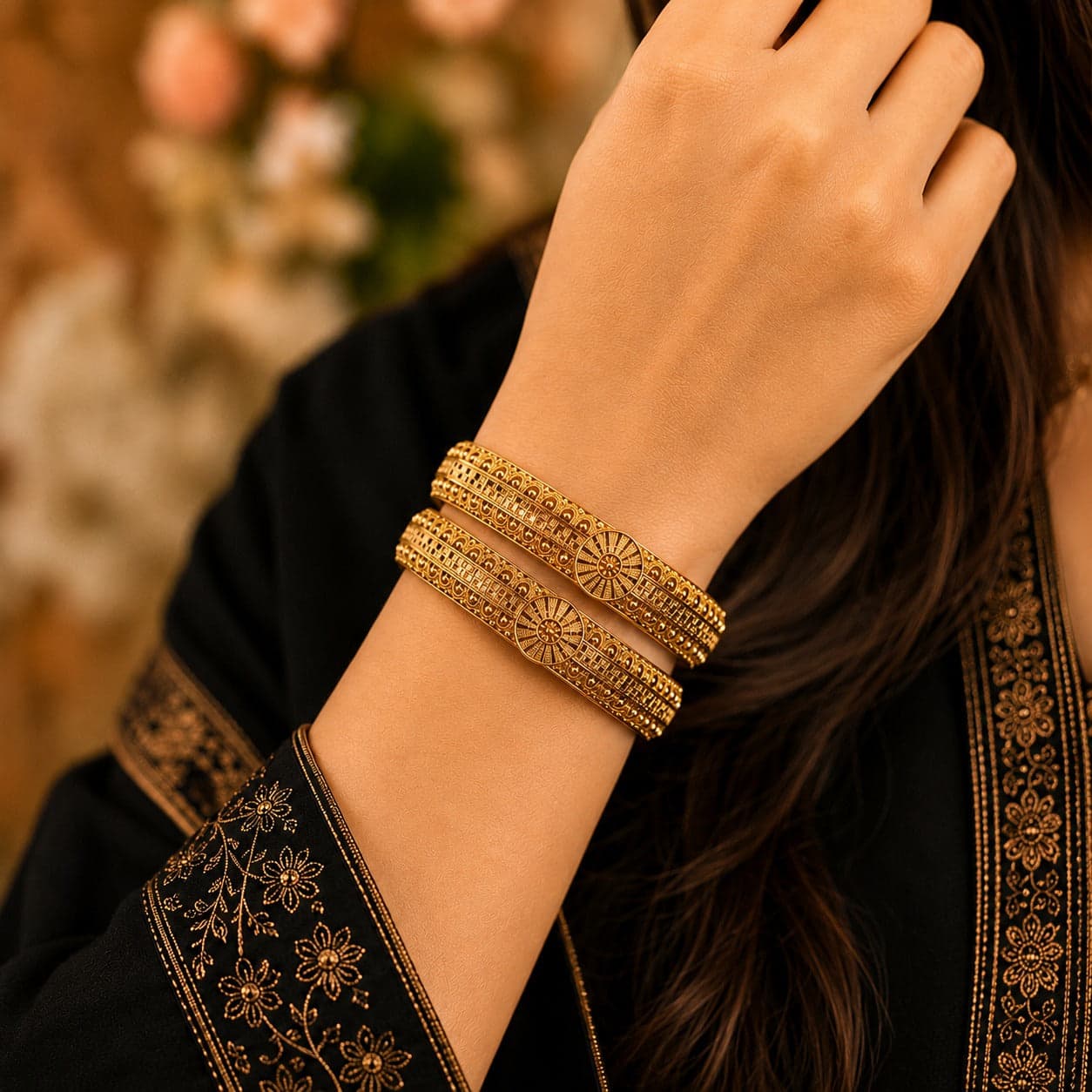 Designer Gold Plated Bangles
