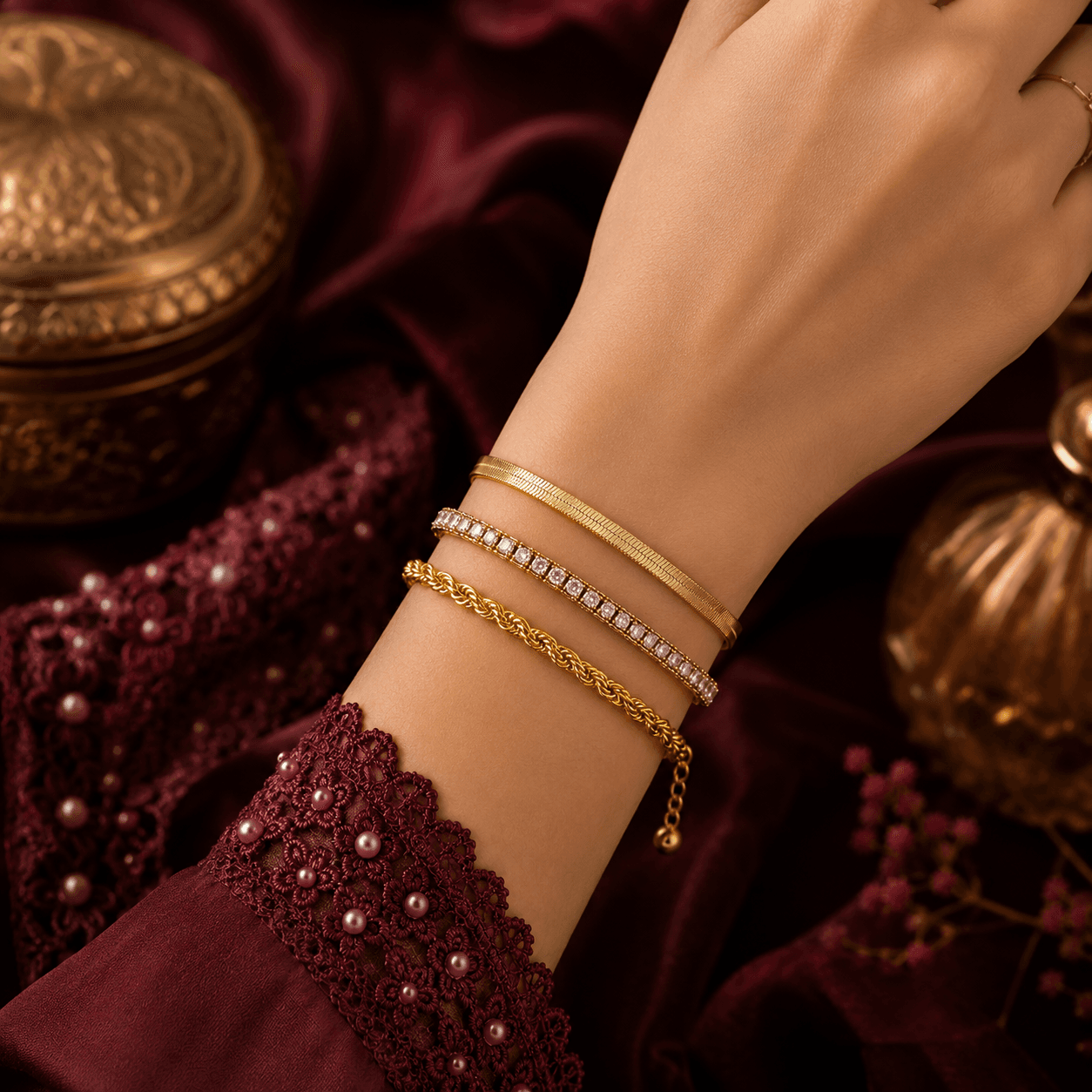 Crystal Bracelet Set